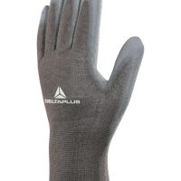 VE702PG Delta Plus Polyester Knitted Glove -PU Palm (Var 02)