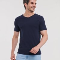 R103M Russell Pure Organic Men's V-Neck T (Var 01)