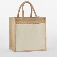 W483 Westford Mill Pocket Starch Jute Tote (Var 02)