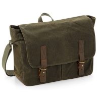 QD653 Quadra Heritage Waxed Canvas Messenger (Var 02)