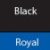 Black/ New Royal
