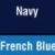 Navy/ French Blue