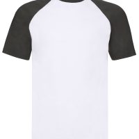 61026 Fruit Of The Loom Men's Valueweight S/Sleeve Baseball T (Var 01)