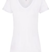 61398 Fruit Of The Loom Ladies' Valueweight V-Neck T-Shirt (Var 01)