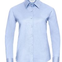 932F Russell Collection Ladies' L/Sleeve Oxford Shirt (Var 02)