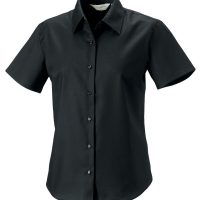 933F Russell Collection Ladies' S/Sleeve Oxford Shirt (Var 02)