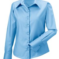 956F Russell Collection Ladies' L/Sleeve Non-Iron Shirt (Var 01)