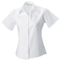 957F Russell Collection Ladies' S/Sleeve Tailored Non-Iron Shirt (Var 02)