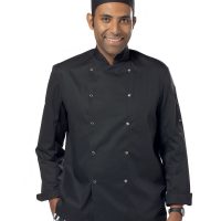 DD08C Dennys Long Sleeve Chef's Jacket (BK) (Var 01)