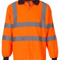 HVJ310-3M Yoko Hi-Vis Long Sleeve Polo Shirt (Var 01)