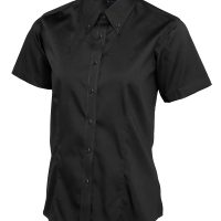 Ladies Pinpoint Oxford Half Sleeve Shirt
