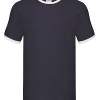 61168 Fruit Of The Loom Men's Valueweight Ringer T (Var 02)