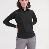956F Russell Collection Ladies' L/Sleeve Non-Iron Shirt (Var 02)