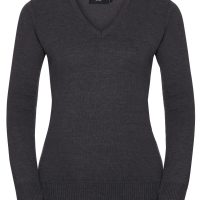 710F Russell Collection Ladies' V-Neck Knitted Pullover (Var 02)