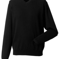 710M Russell Collection Men's V-Neck Knitted Pullover (Var 02)
