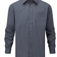 934M Russell Collection Men's L/Sleeve Polycotton Shirt (Var 02)