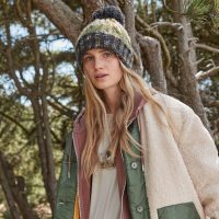 B486 Beechfield  Corkscrew Pom Pom Beanie (Var 02)