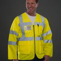 HVJ800 Yoko Hi-Vis Executive Long Sleeve Waistcoat (Var 02)